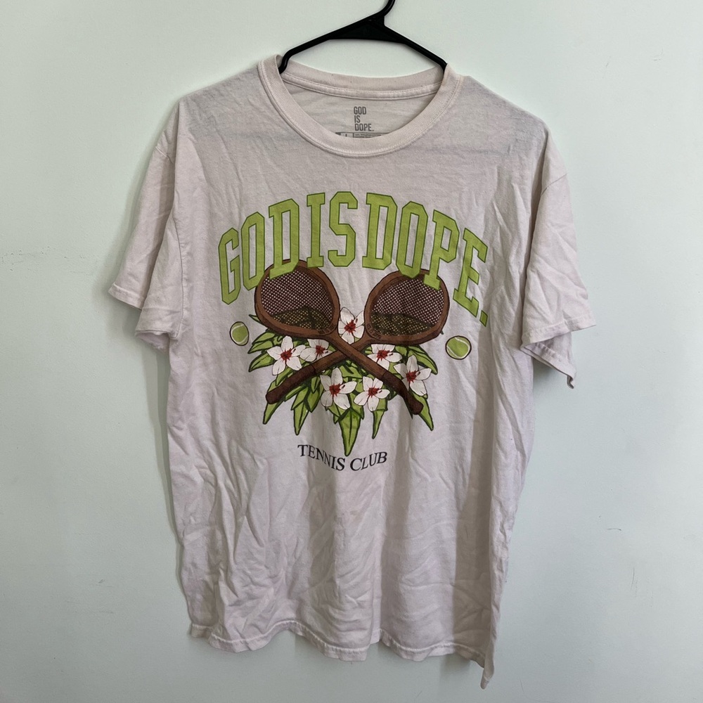 God Is Dope Tennis Club Graphic Tee
